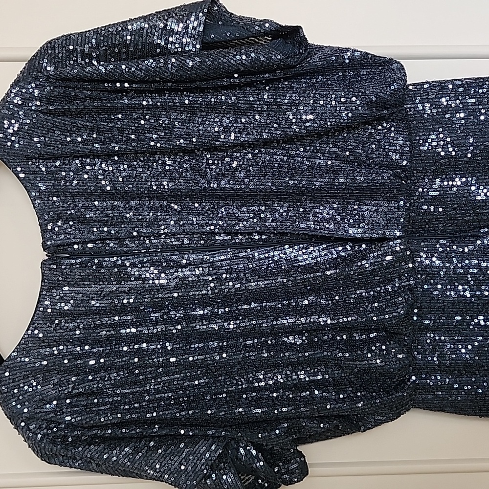 Beautiful blue Vince Camuto sequin dress. - Picture 6 of 6